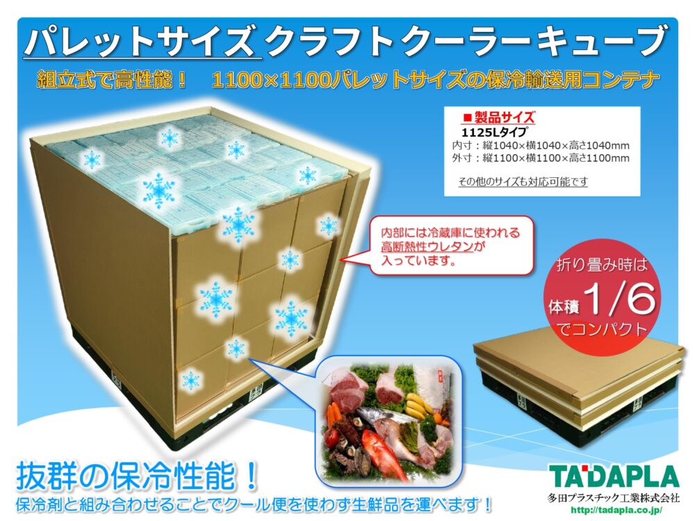 パレットサイズクラフトクーラーキューブ